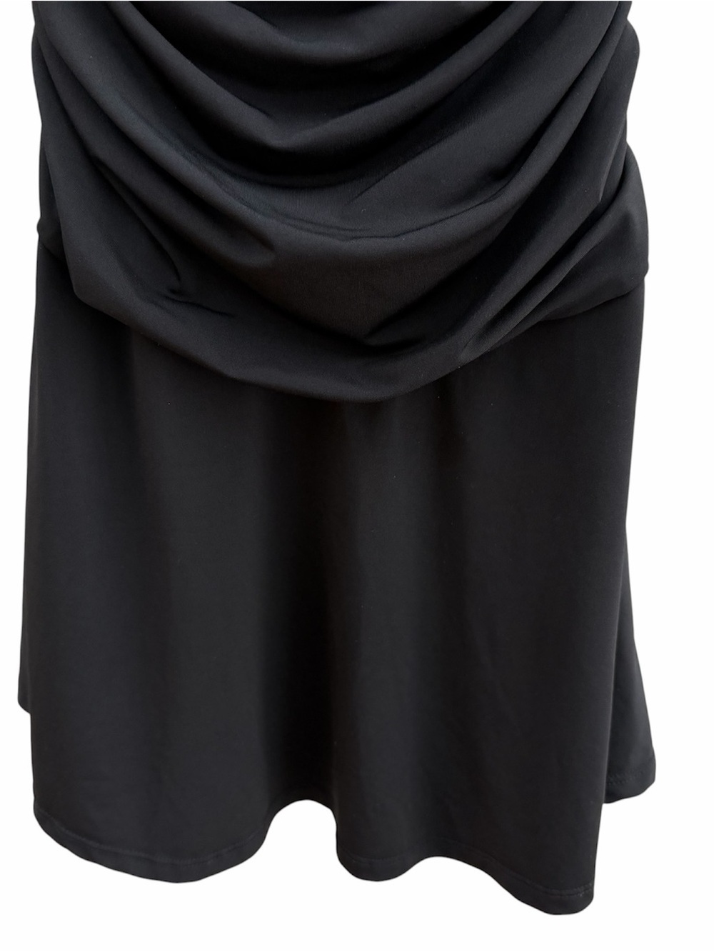 Revolve Camila Coelho Strapless Black Ruched Drop Waist Mini Dress - Picture 8 of 9